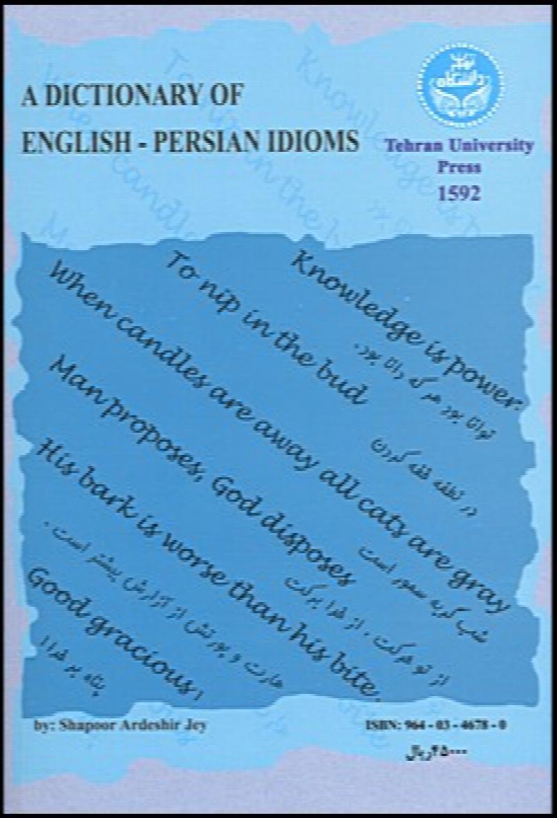 Image for A Dictionary of Persian English Idioms